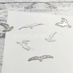 Gummiapan - Die - Fugle, delvist udstansede 