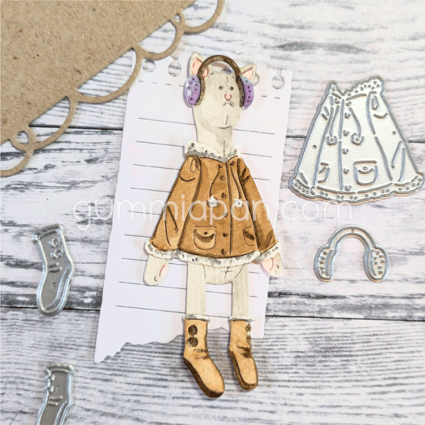 Gummiapan - Die - Efterrstj til stende kat