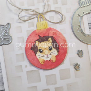 Gummiapan - Die - Hamster i julekugle