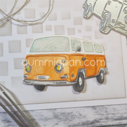 Gummiapan - Die - Hippie-bil