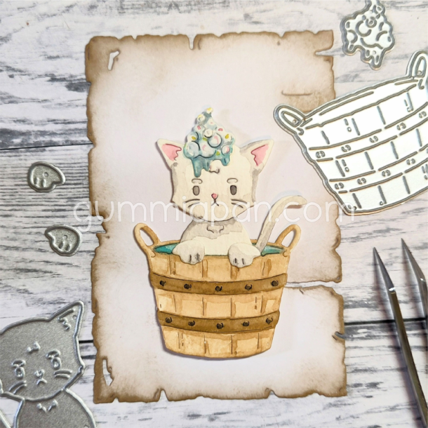 Gummiapan - Die - Kat som bader