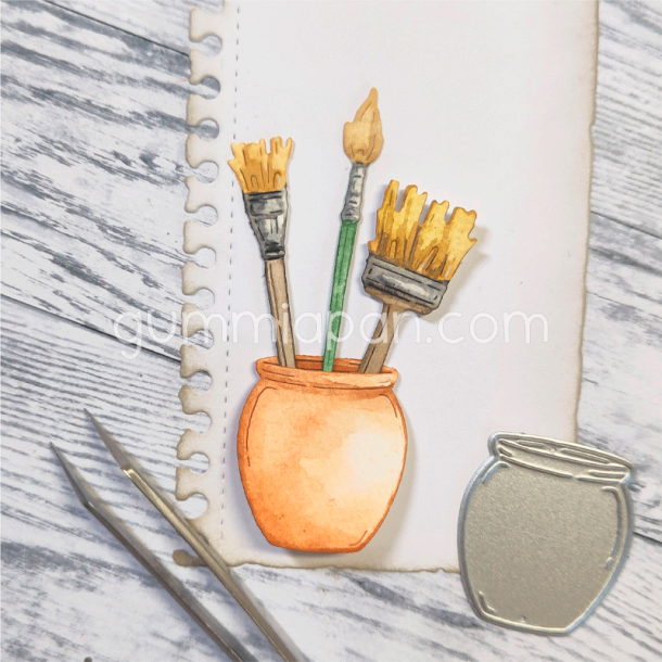 Gummiapan - Die - Lille penselkrukke