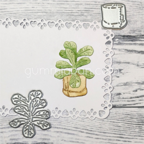 Gummiapan - Die - Lille plante i pose