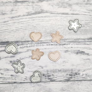 Gummiapan - Die - Sm� hjerter & stjerner