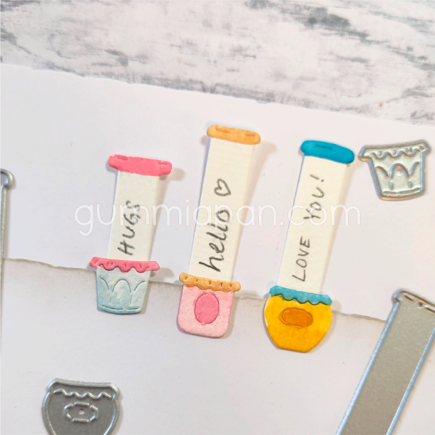 Gummiapan - Die - Sylteglas med lapper