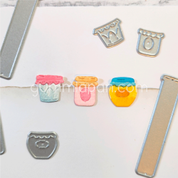 Gummiapan - Die - Sylteglas med lapper