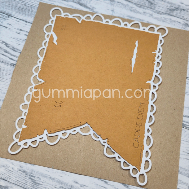 Gummiapan - Die - Tegnet baggrund til slidt banner