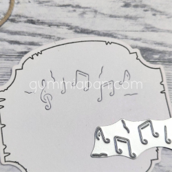 Gummiapan - Die - Tekstur med musiknoter