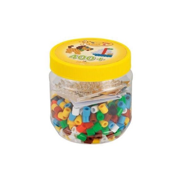 Hama Maxi Perler - 400 Stk  2 plader - Gul Dse