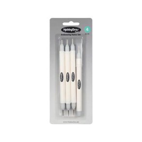 HobbyGros Tools - Embossing Set + Piercing Tool - 4stk
