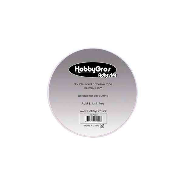 HobbyGros - Dobbelklbende Tape - 100mmx15m