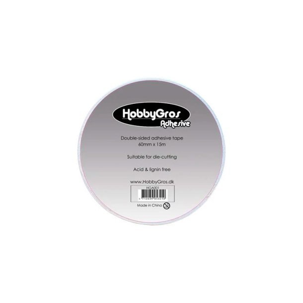 HobbyGros - Dobbeltklbende Tape - 60mmx15m