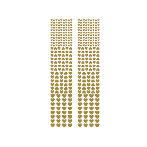 Stickers - Hjerter - Guld