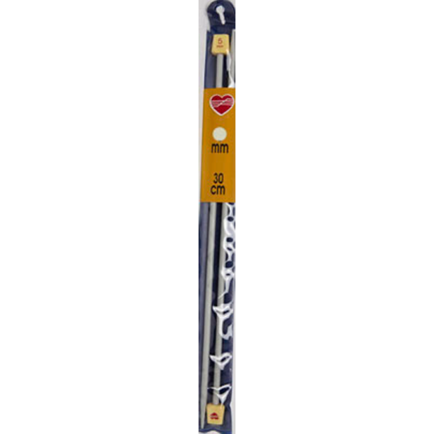 Hjerte Jumper - Strikkepinde - 30cm - 3,0mm