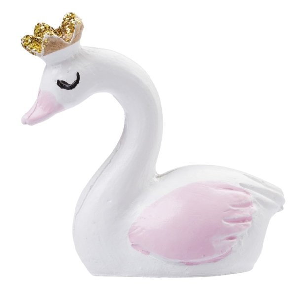 Hobbyfun - Svane med lyserde vinger & guldkrone