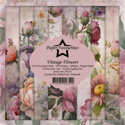 Paper Favourites - Blok 6" - "Vintage Flowers" - Vintage Blomster