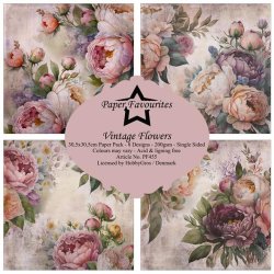 Paper Favourites - Blok 6" - "Vintage Flowers" - Vintage Blomster