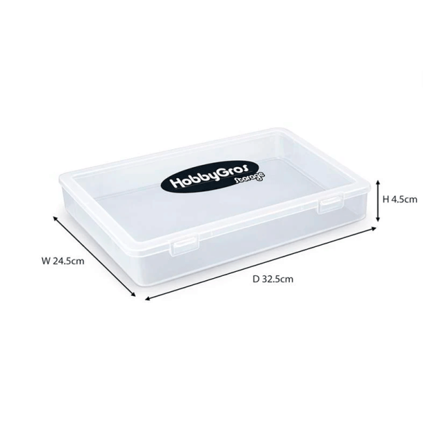 HobbyGros Storage - Plastik opbevaringsboks - A4