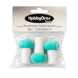 HobbyGros Tools - Mushroom Foam Brushes -  2,8 cm