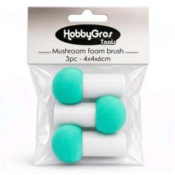 HobbyGros Tools - Mushroom Foam Brushes - 4 cm
