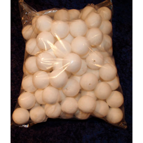 Vatkugle - 30mm - Hvid - 4 stk