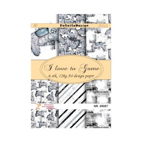 Felicita Design - Blok A4 - I Love To Game / Gaming
