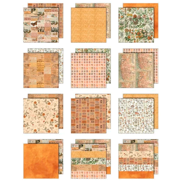 Tim Holtz - Idea-ology - Blok 12'' -  Palette collection: Orange