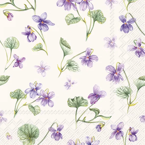 IHR - Frokostservietter - Dream Of Violets Cream