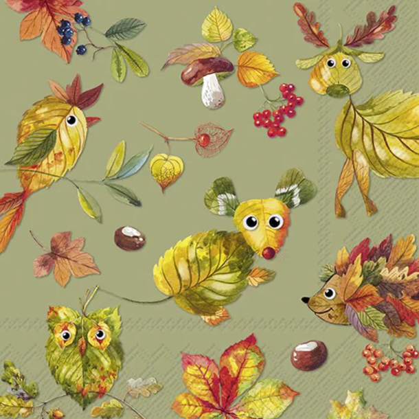 IHR - Frokostservietter - Shades of Fall / Efterrsfarver - Grn