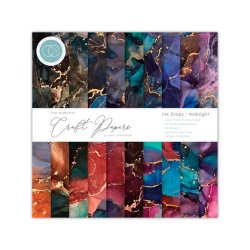 Craft Consortium - Blok 6" - Ink Drops - Midnight