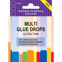 JeJe - Multi Glue Drops - Ultra Thin - 8 mm - 200 stk