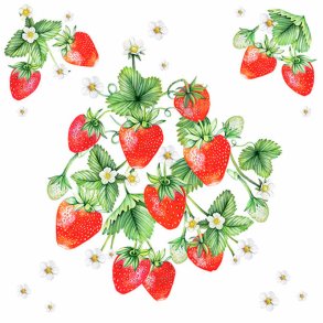 Ambiente - Frokostservietter - Jordb�r