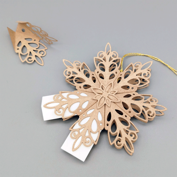 Hjlpeklods - Elizabeth Craft Stjerne - 2157 - 4 dele