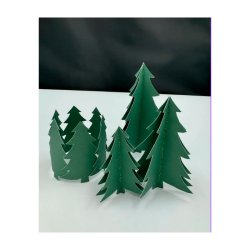 Gavlhusets Design - Papir - Juletrer