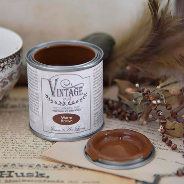 Vintage Paint - Kalkmaling - Warm Brown - 100ml