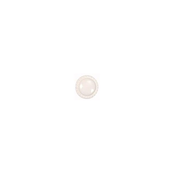 Porcelnsknop - Rund - Hvid - 4cm