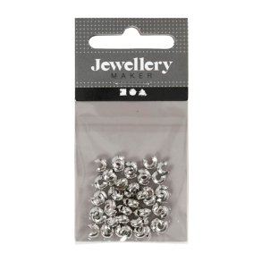 Knudeskjulere til elastik - 50stk - Slv