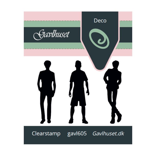 Gavlhusets Design - Stempel - Konfirmand drenge