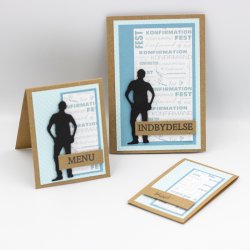 Gavlhusets Design - Papir - Konfirmation Lotus og Bl