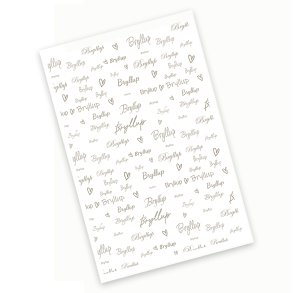 Gavlhusets Design - Kortbase - A6 - Bryllup