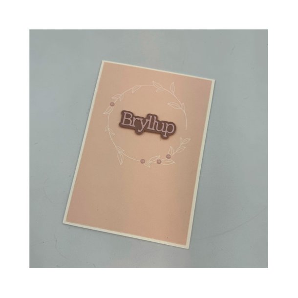 Gavlhusets Design - Papir - Blomsterkrans - Rosa / Lotus