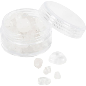 Krystalperler - Bjergkrystal / Transparente farver