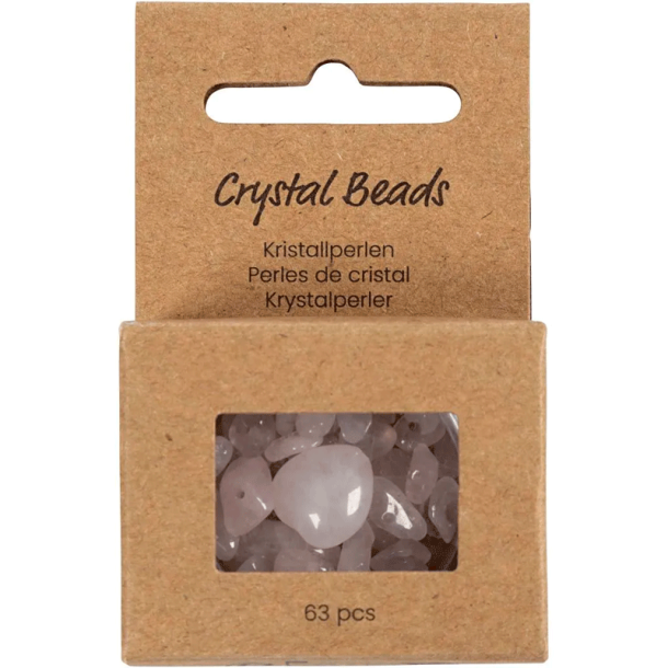 Krystalperler - Rosakvarts / Rosa