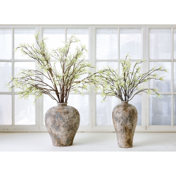 Silkeblomst - Spring - Gr�n / Creme - 75 cm