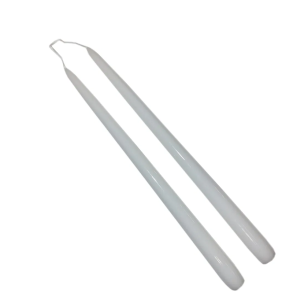 Lak Stagelys - Hvid - �2,2 x 32 cm - 2 stk