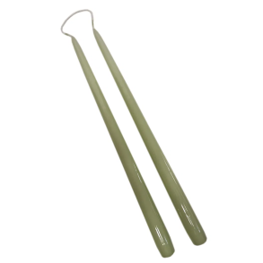 Lak Stagelys - Lys gr�n - �2,2 x 32 cm - 2 stk