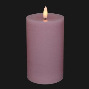 LED - Bloklys - 7,5x10cm - Rosa