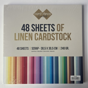 Linnen - Karton med struktur - 12'' - Mixpakke