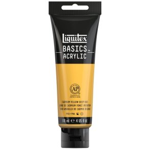 Liquitex - Basics - Akrylmaling 118 ml. - Cadmium Yellow Deep Hue - 163