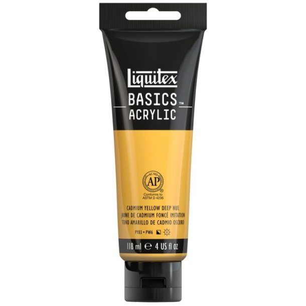 Basics - Acrylmaling 118 ml. - Cadmium Yellow Deep Hue - 163